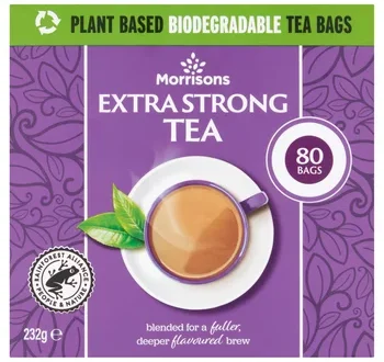 Morrisons Extra Strong Tea 80 Tea Bags | Nice Price Mallorca